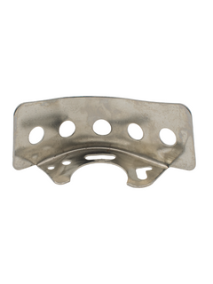 Front View of an Azusa LO206 Chain Guard Laying on Its Back.