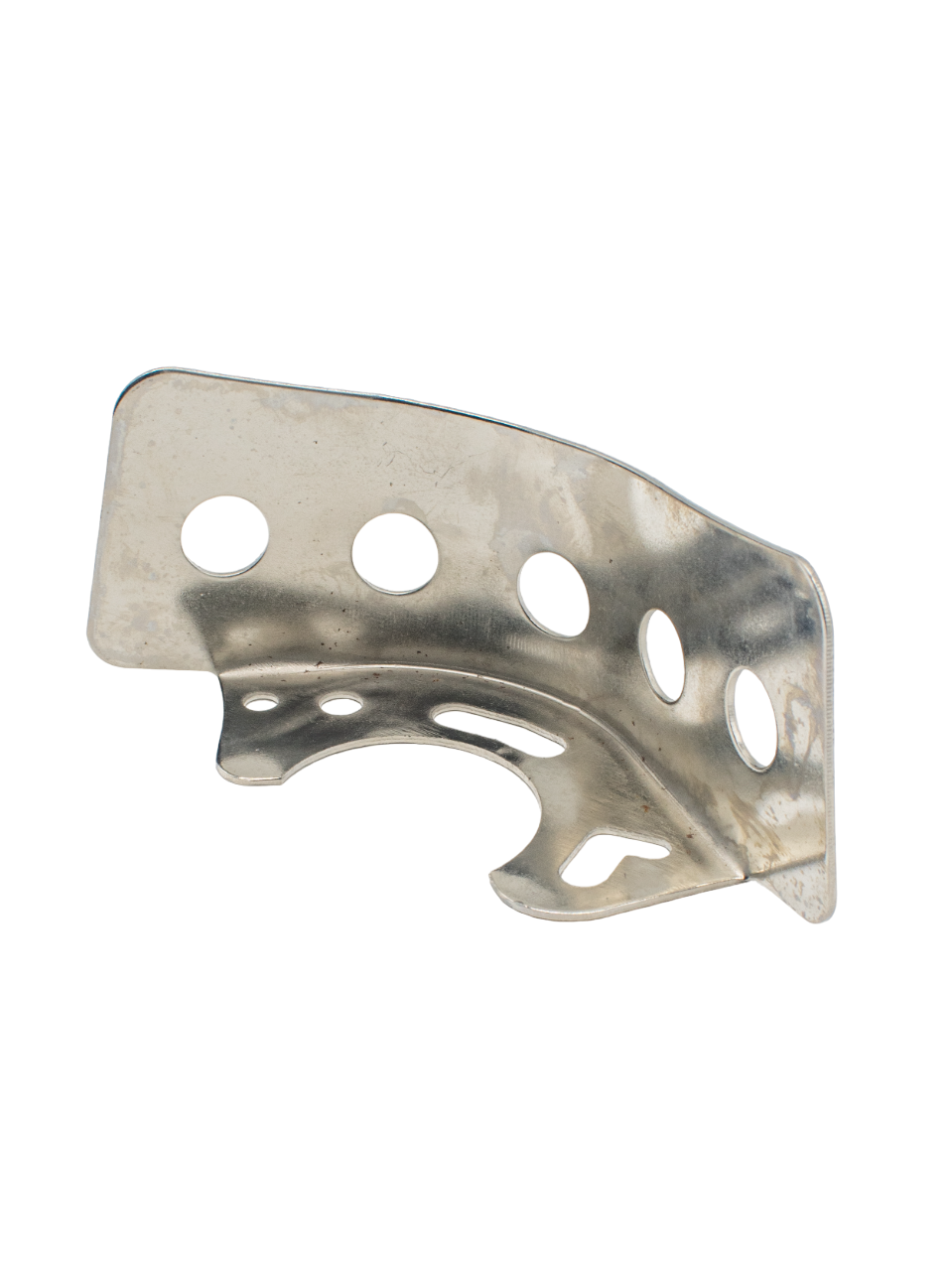 Front Right View of an Azusa LO206 Chain Guard Laying on Its Back.