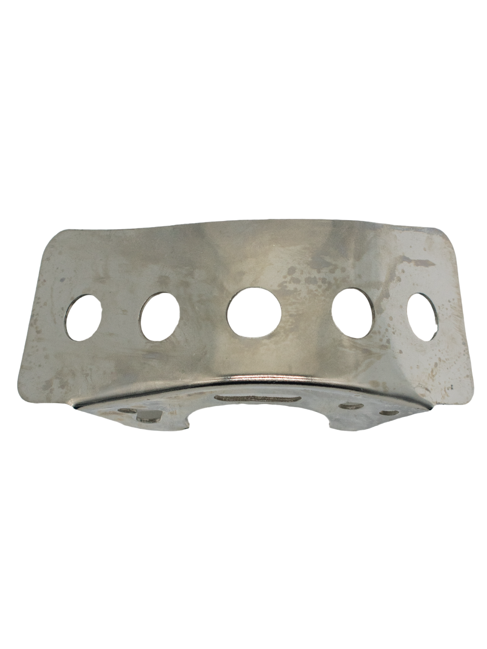 Low Front View of an Azusa LO206 Chain Guard Laying on Its Back.
