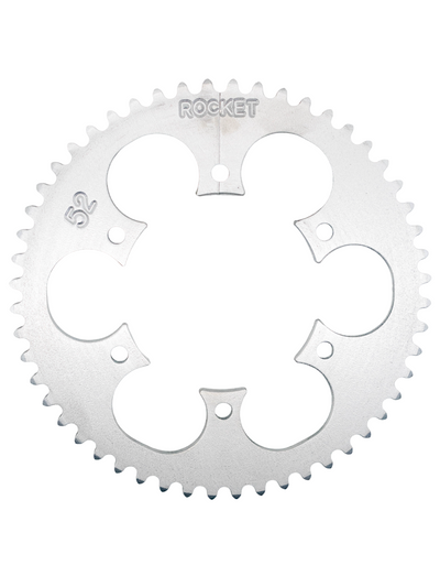 Top Down View of a 52 Tooth Rocket Sprocket Mini Twist #35 Sprocket.