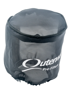 Top Left View of an Outerwears Pre-Filter Cover for an LO206 Air Filter.