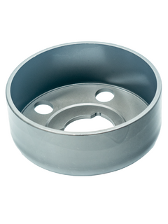 Front Left View of an Upside Down Noram Premier Stinger Stamped Drum.