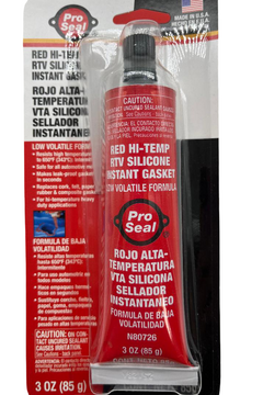 Pro Seal Red RTV High Temperature Exhaust Gasket Maker 3 oz
