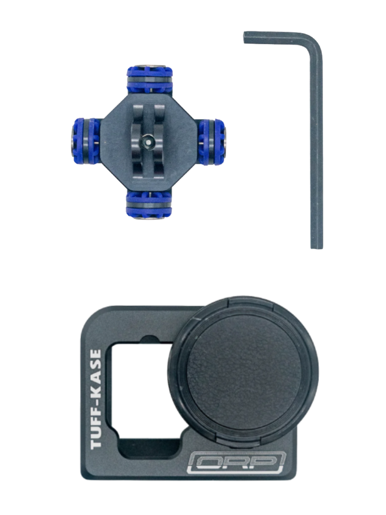 Odenthal Camera Mount Isolator Kit with Antivibration Isolator Mount and Tuff-Kase GoPro Case.