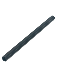 Front Right View of a 220mm x 8mm Black Anodized Parolin Tie Rod for Cadet and Mini Karts.