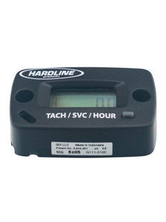 Bottom of a Wireless and Resettable LO206 Engine Timer Hour Meter.