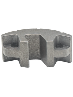 Bottom View of a Noram Premier Stinger Clutch Shoe on Its Side.