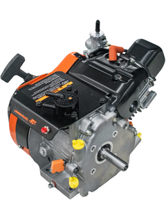 High View of the Front Left Side of a Box Stock Briggs & Stratton LO206 Engine.