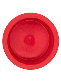 Overhead View of an LO206 Red Exhaust Plug.