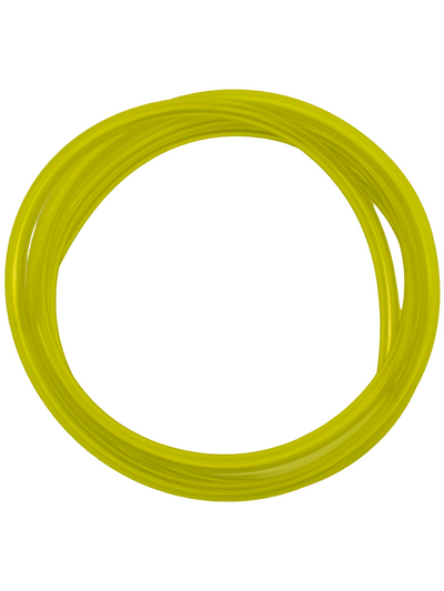 Top Down View of Yellow Premium Tygon 1/4 Inch Fuel Line.