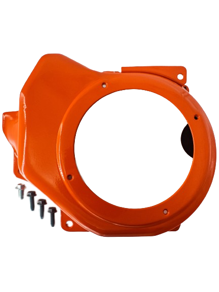 Top View of the Orange LO206 Side Blower Cover with Bolts.